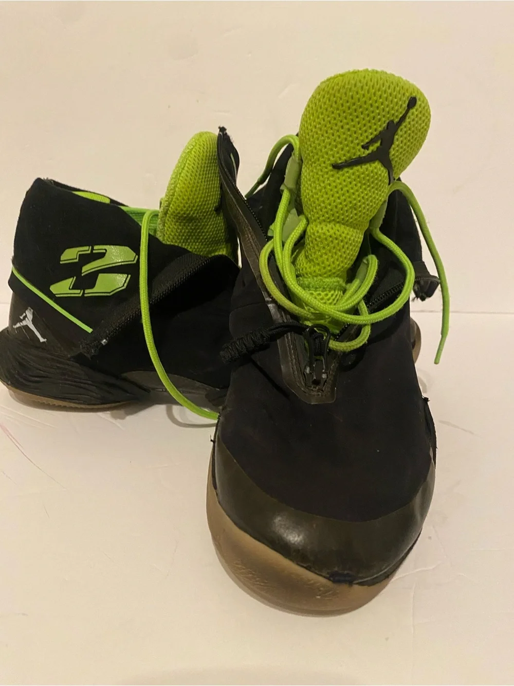 Jordan XX8 Stealth All Start tBlack and Neon Green Basketball Sneakers